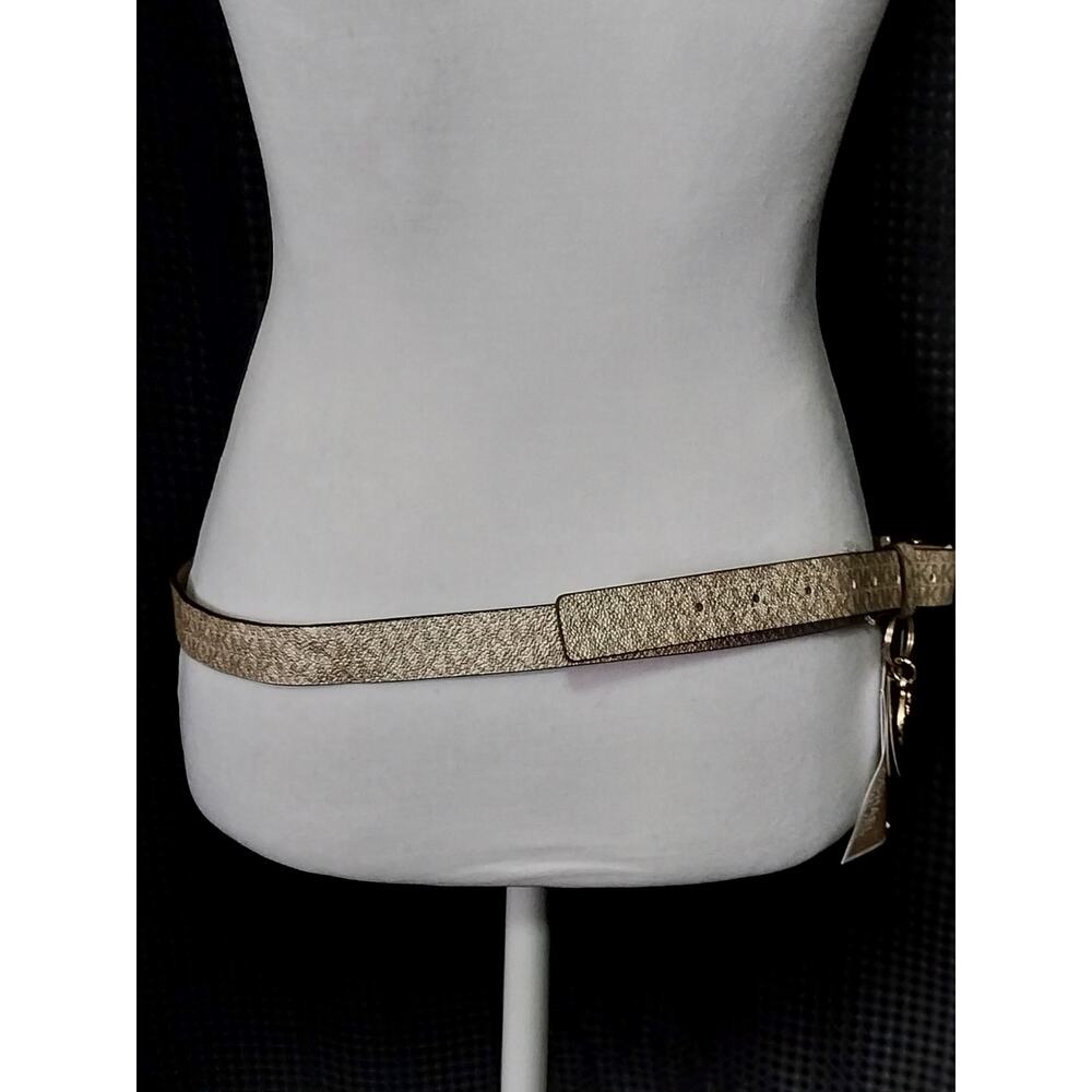 NWT@$88! MICHAEL KORS! FAB GOLD & BLACK MONOGRAM, LOGO, HIP PACK, PURSE, BAG! - Picture 5 of 10